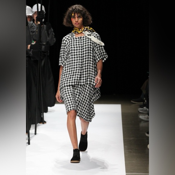 HENRIK VIBSKOV Checkered Flip Shirt in Black/White Size XS - Picture 5 of 15